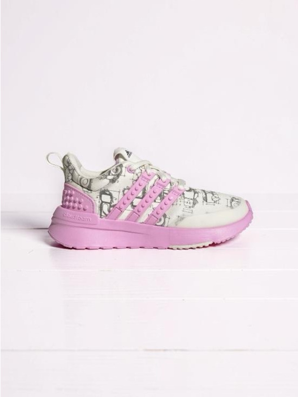 Adidas x LEGO Racer TR EL Shoes Girls Size 4 - Picture 1 of 9